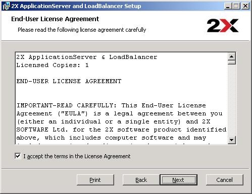 2X Load Balancer ApplicationServer