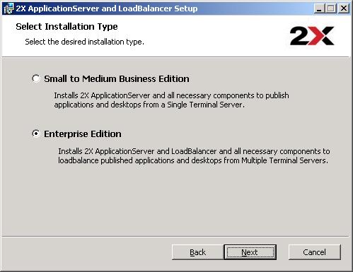 2X Load Balancer ApplicationServer