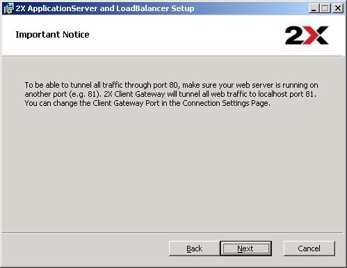 2X Load Balancer ApplicationServer