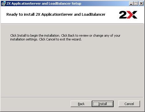 2X Load Balancer ApplicationServer