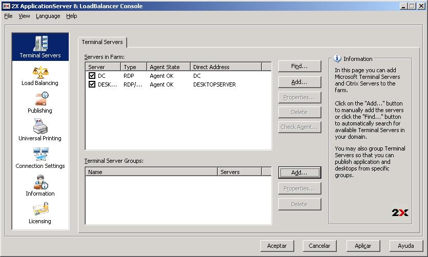 2X Load Balancer ApplicationServer