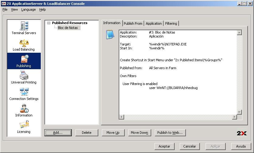 2X Load Balancer ApplicationServer