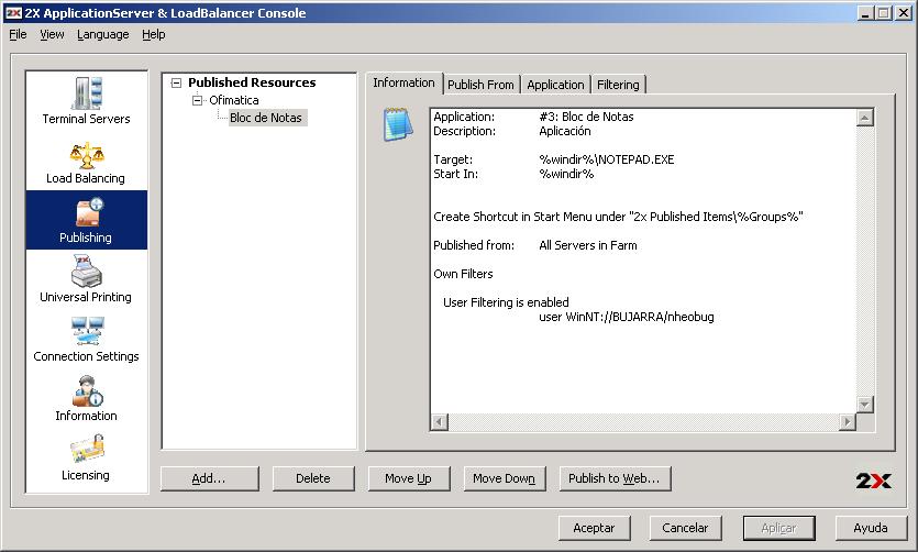2X Load Balancer ApplicationServer