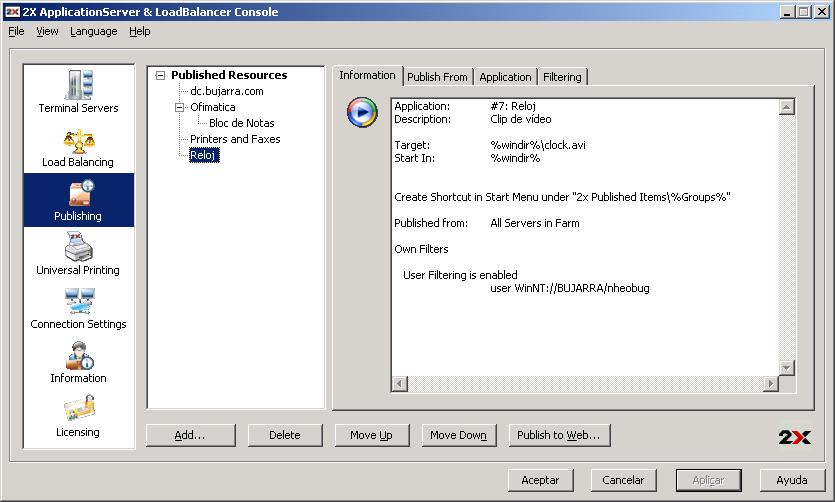 2X Load Balancer ApplicationServer