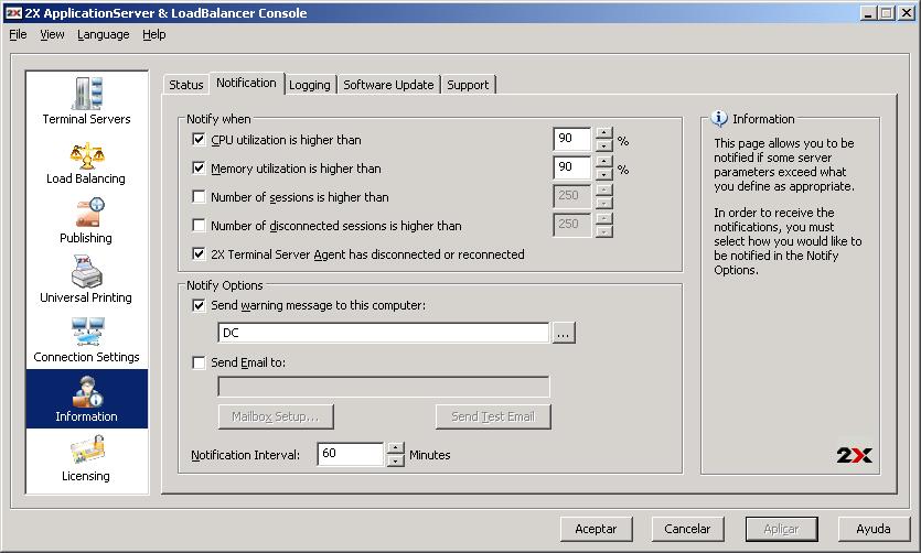 2X Load Balancer ApplicationServer
