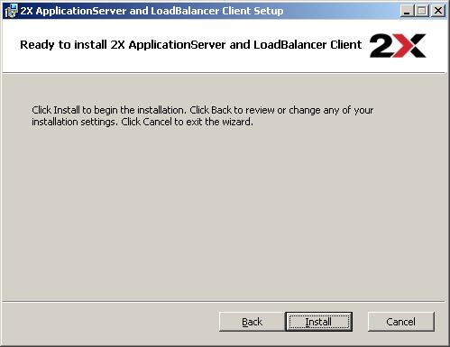 2X Load Balancer ApplicationServer