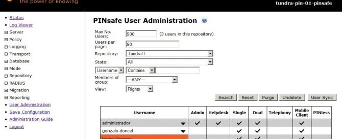 PINsafe – Configuración básica 2