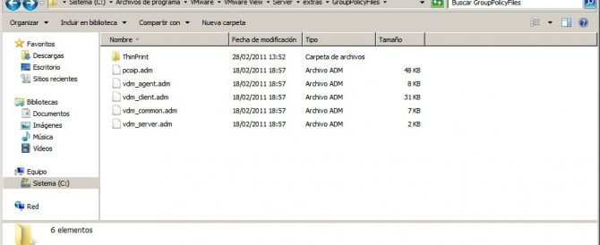 Usando las GPO’s de VMware View 4.6