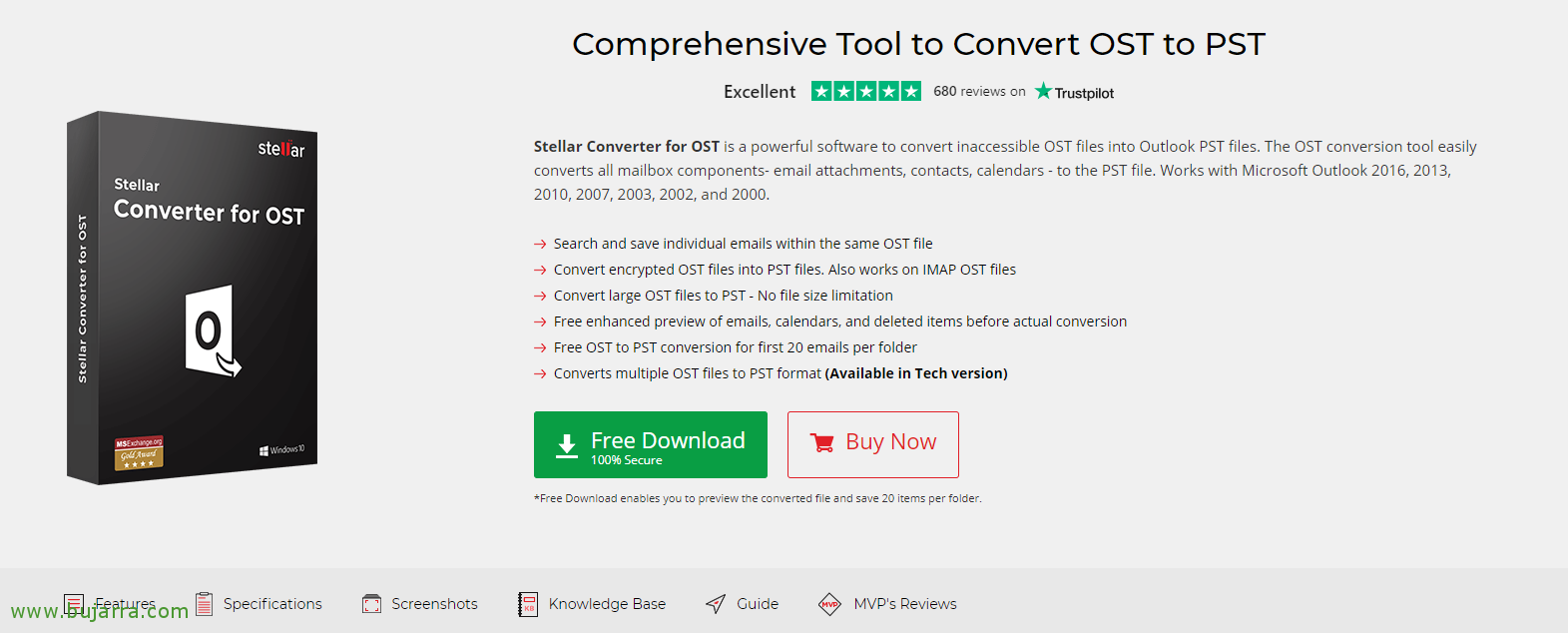 Stellar ost to pst converter