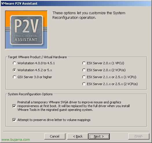 VMware P2V