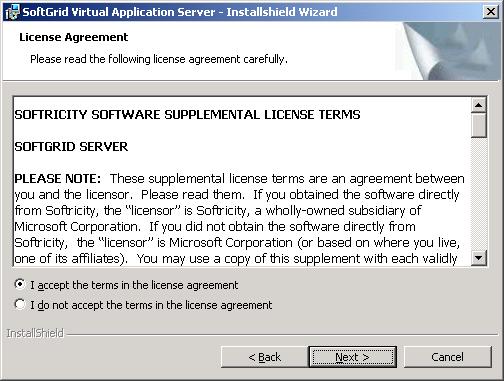Softgrid Server
