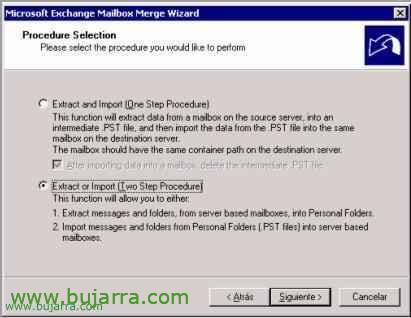 Utilisation d’Exmerge sur Microsoft Exchange 2003