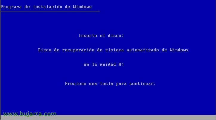 Automatische Systemwiederherstellung mit ASR (Automatische Systemwiederherstellung)