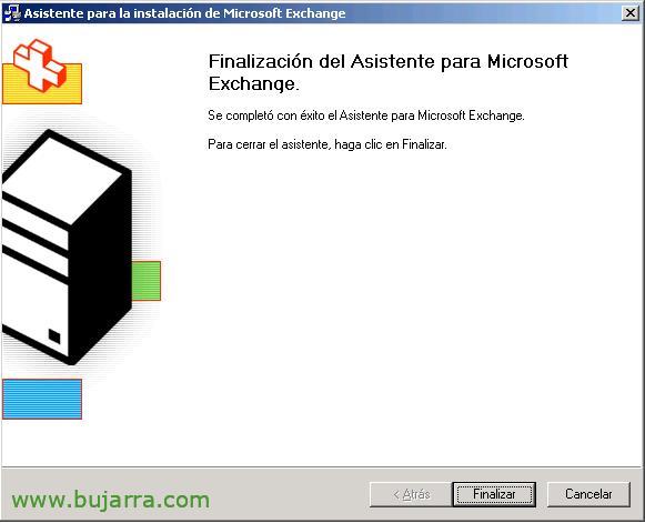 Instalación de servidores adicionales de Microsoft Exchange 2003