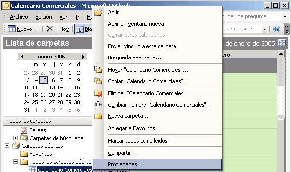 Uso de las Carpetas Públicas en Microsoft Exchange 2003