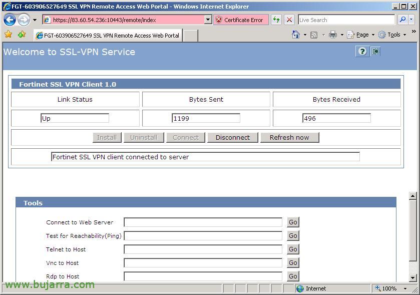 设置 Fortigate SSL VPN