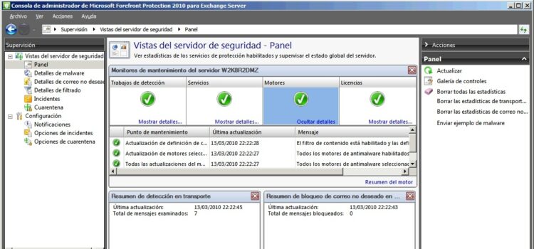 Installieren und Konfigurieren von Microsoft Forefront Protection 2010 für Exchange Server