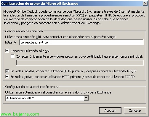 where is my microsoft exchange server for outlook 2010