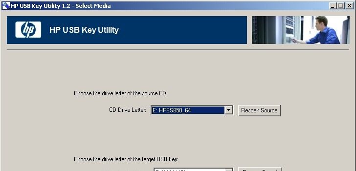 Arrancando con un pendrive USB los CD's de HP Firmware Maintenance o HP SmartStart