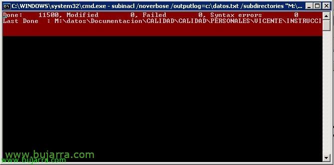 Migración de Datos entre 2 dominios sin relación de confianza (Subinacl)