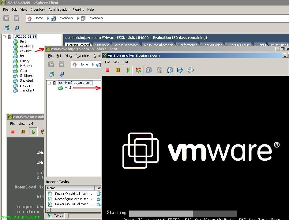 VMware ESXの仮想化 4 仮想マシン上で仮想マシンを実行し、その中で仮想マシンを実行する