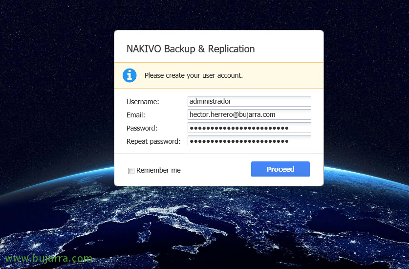 Instalación de Nakivo Backup & Replication 7.3