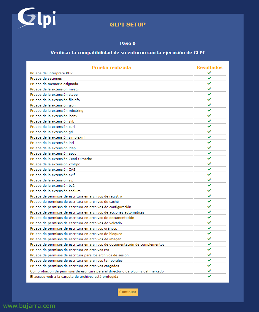 Instalación de GLPI | Blog Bujarra.com