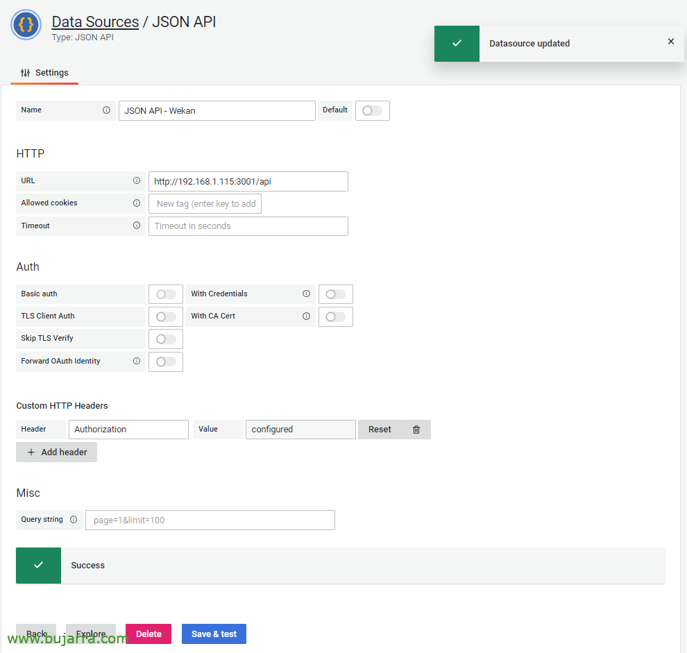 Query REST APIs from Grafana | Blog Bujarra.com