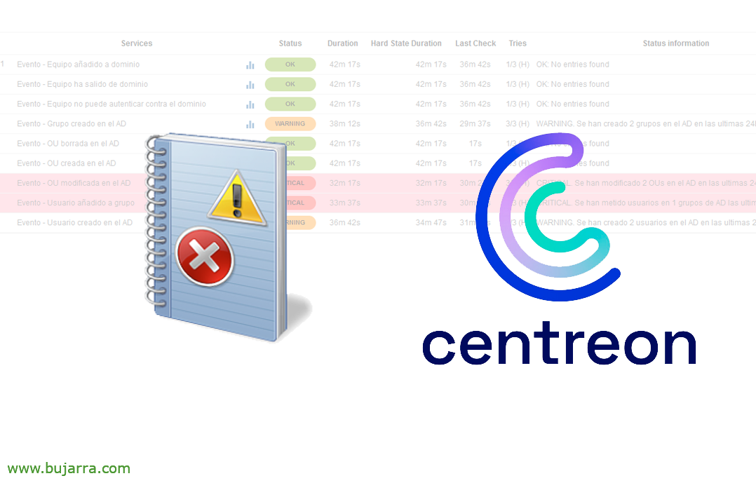 Monitorizando Eventos de Windows desde Centreon